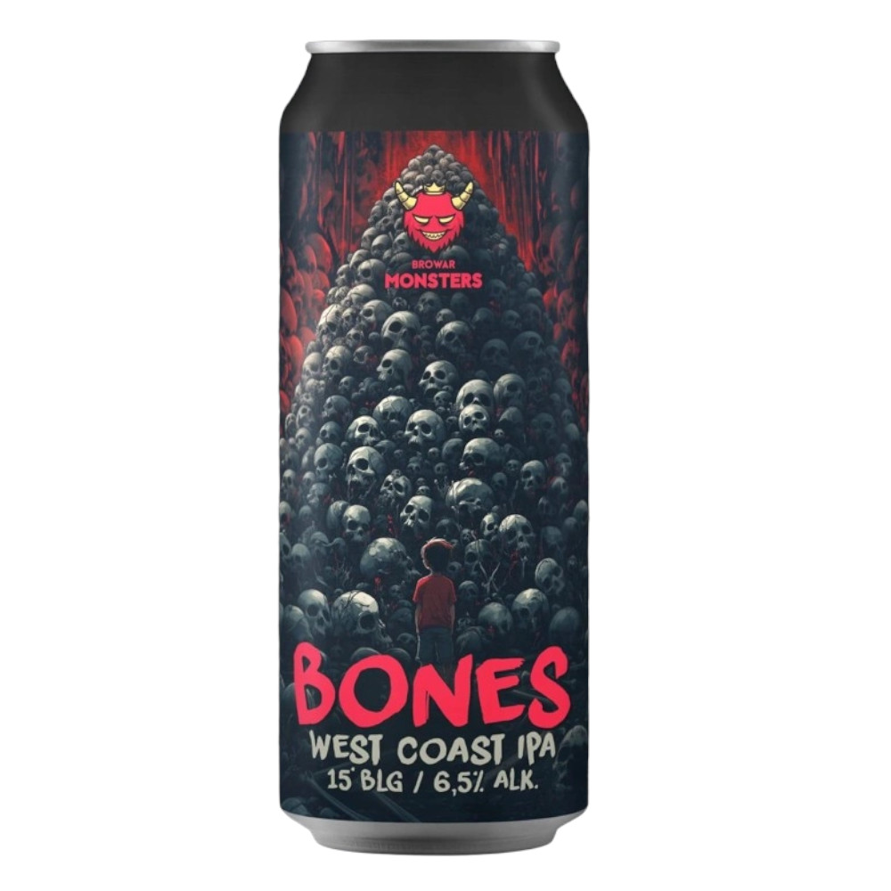 Piwo Monsters Bones West Coast IPA 6,5% 500 ml Puszka