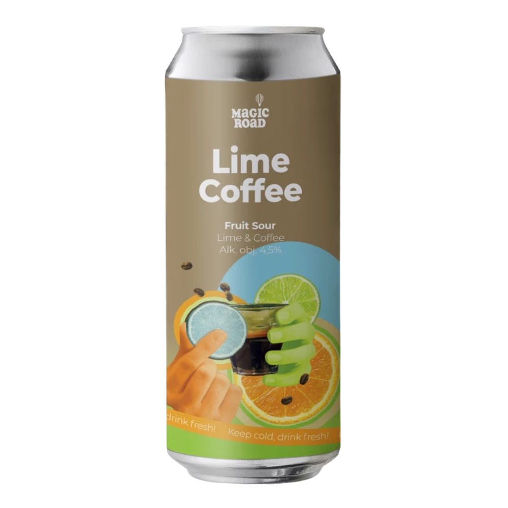 Piwo Magic Road Lime Coffee 4,5% 500 ml puszka