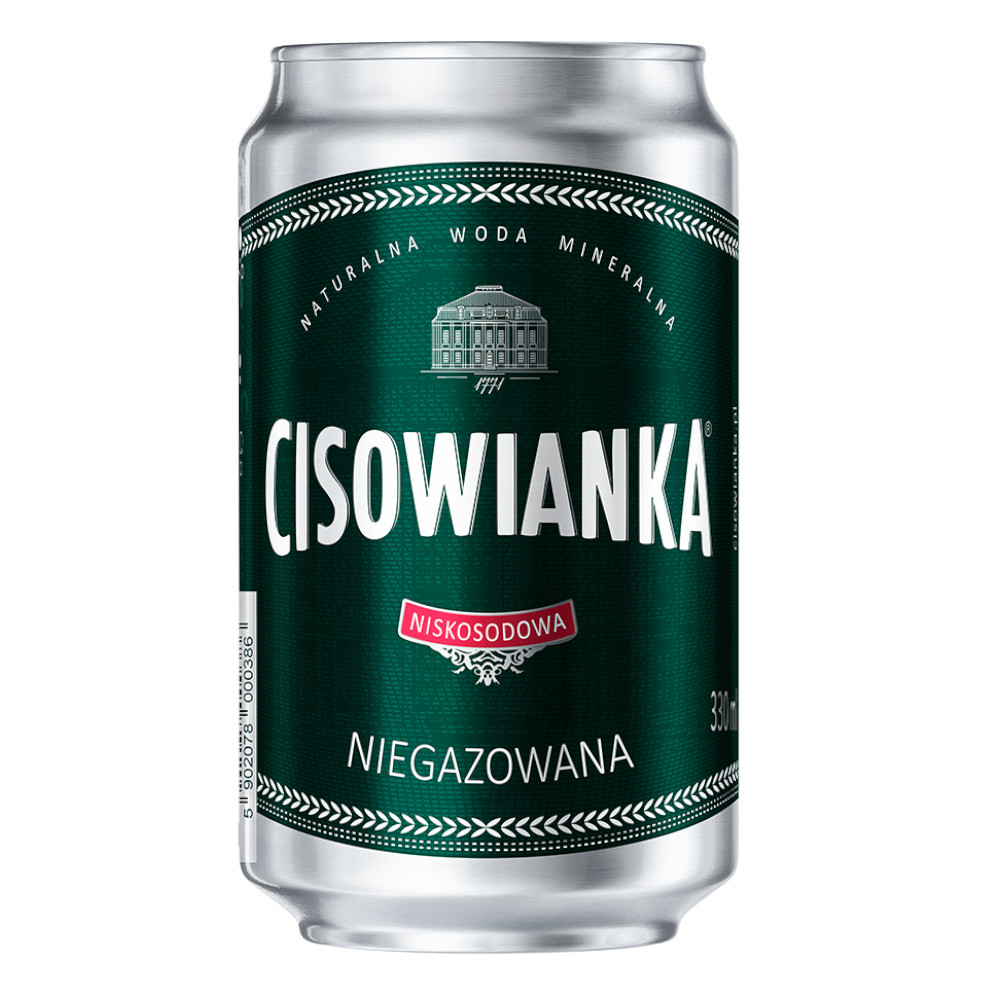 Woda Cisowianka Niegazowana 330 ml Puszka
