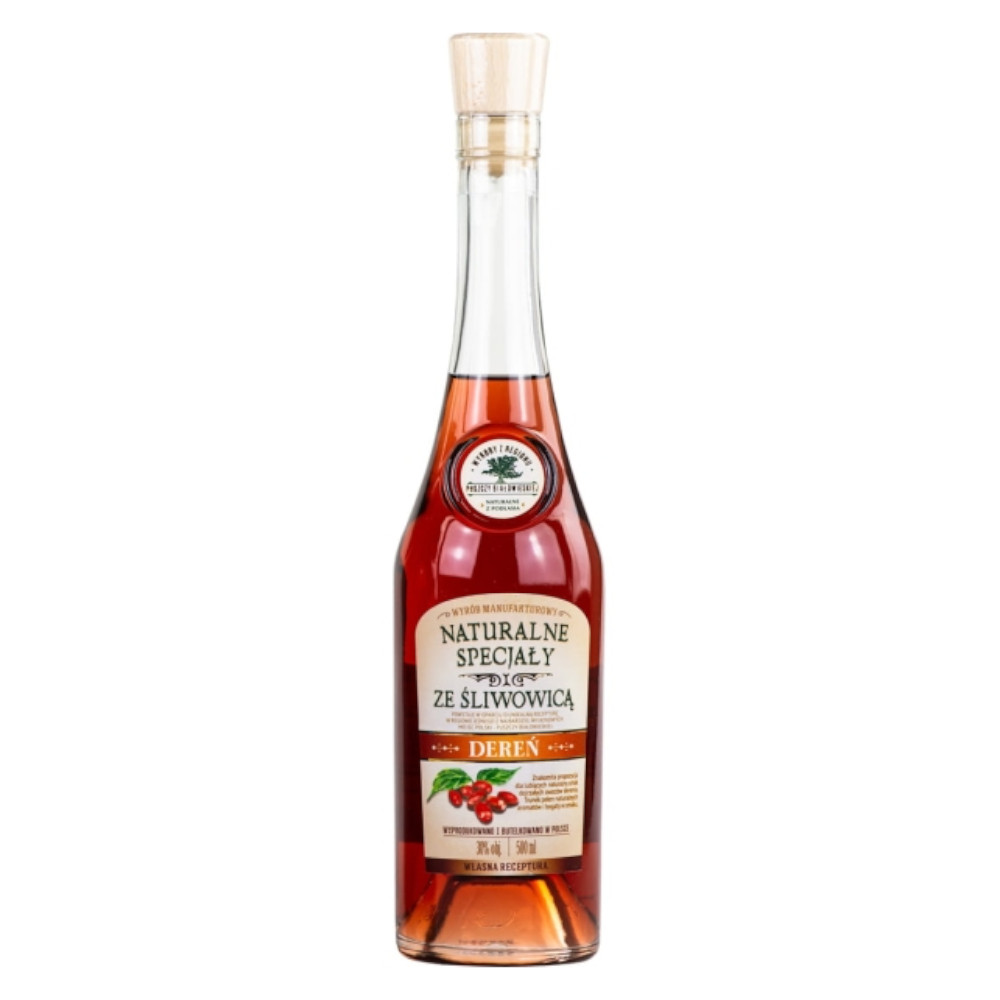 Likier Naturalne Specjały ze Śliwowicą Dereń 30% 350 ml
