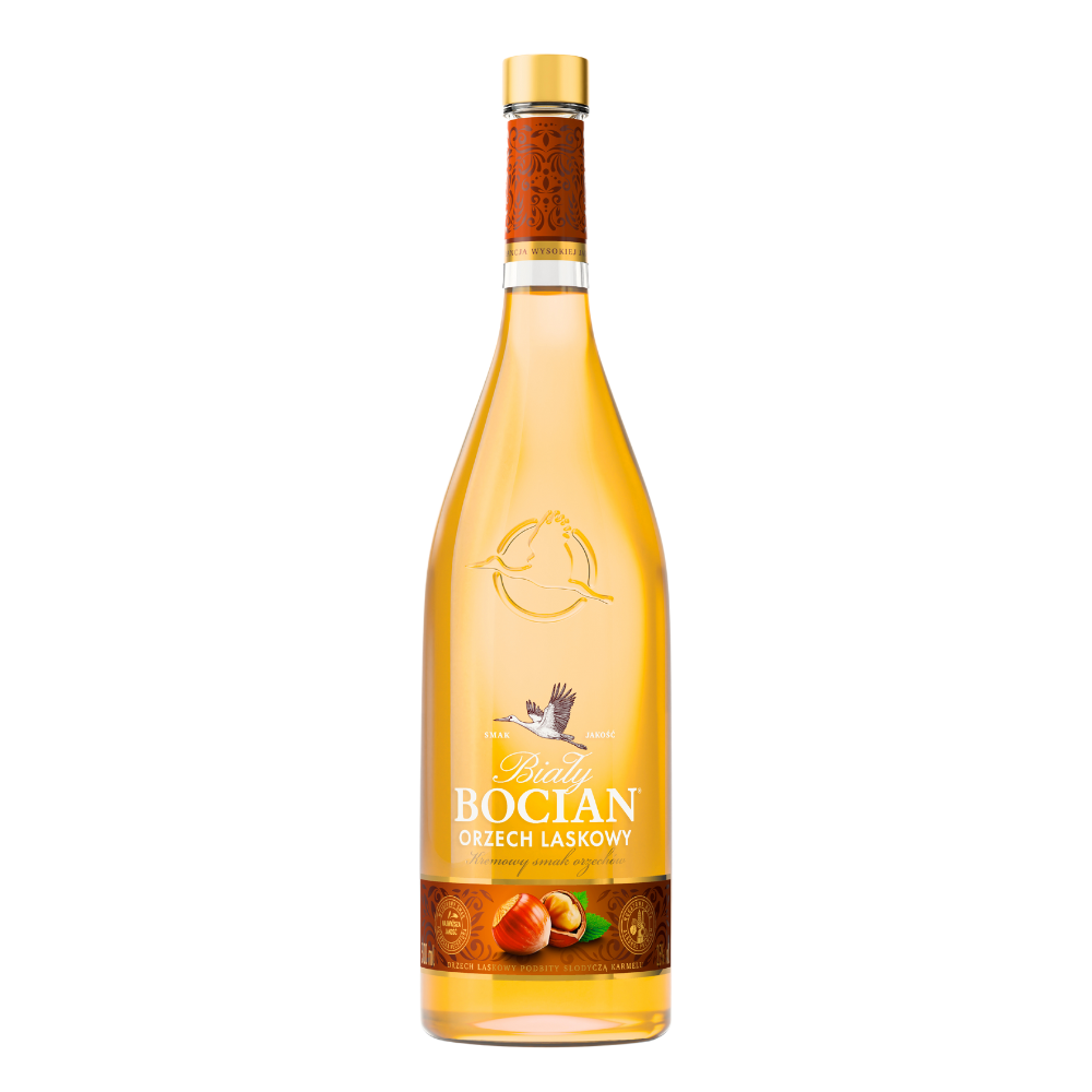 Wódka Biały Bocian Orzech laskowy 25% 500 ml