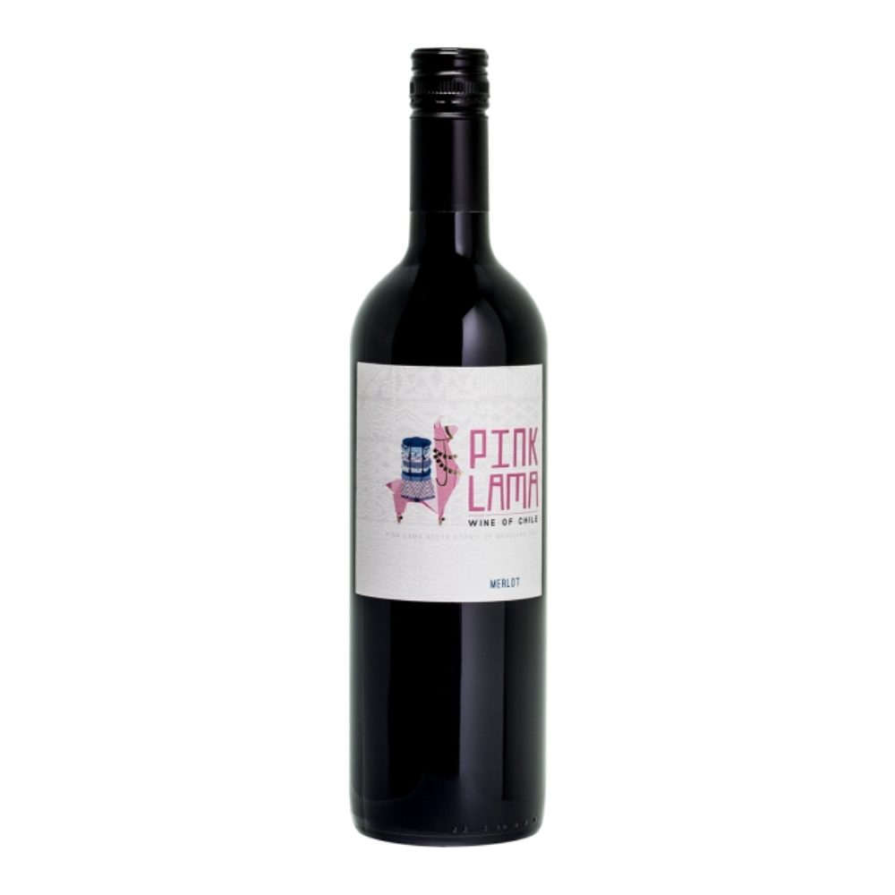 Wino Pink Lama Bianco czerwone półsłodkie 12% 750 ml