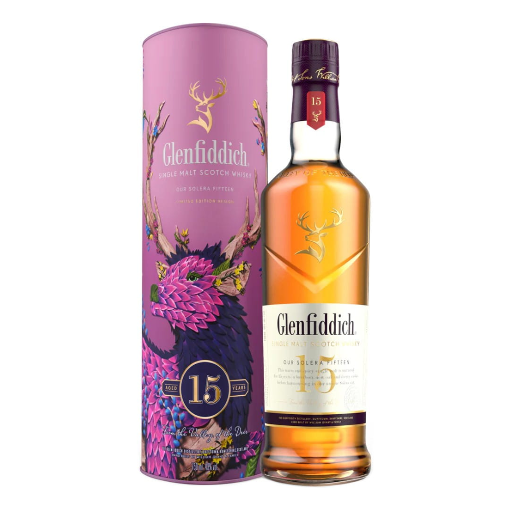 Whisky Glenfiddich 15YO Festive 40% 700 ml Tuba