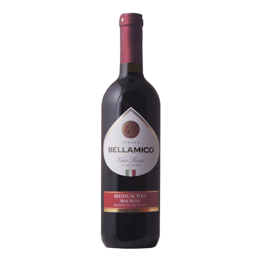 Wino Bellamico Rosso 11%  czerwone półwytrawne 750 ml