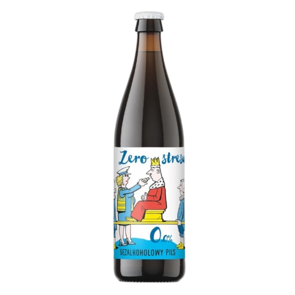 Piwo Jan Olbracht Zero Stresu - Bezalkoholowy Pils 0% 500 ml
