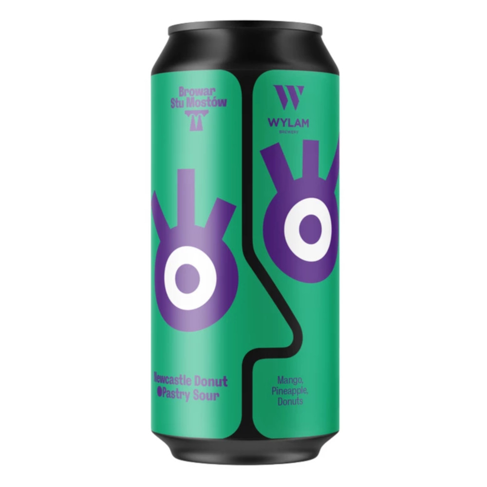 Piwo Browar Stu Mostów x Wylam: Newcastle Donut Pastry Sour 4,2% 440 ml Puszka