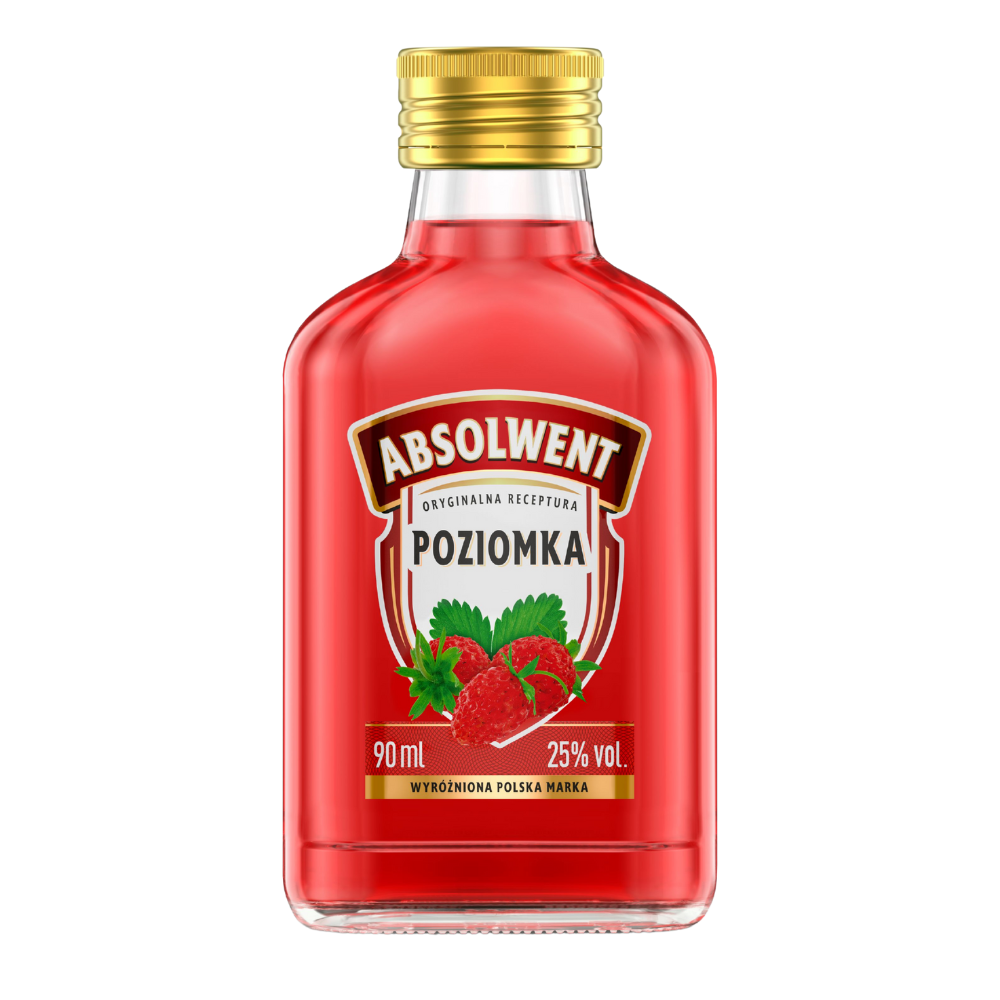 Likier Absolwent Poziomka 25% 90 ml