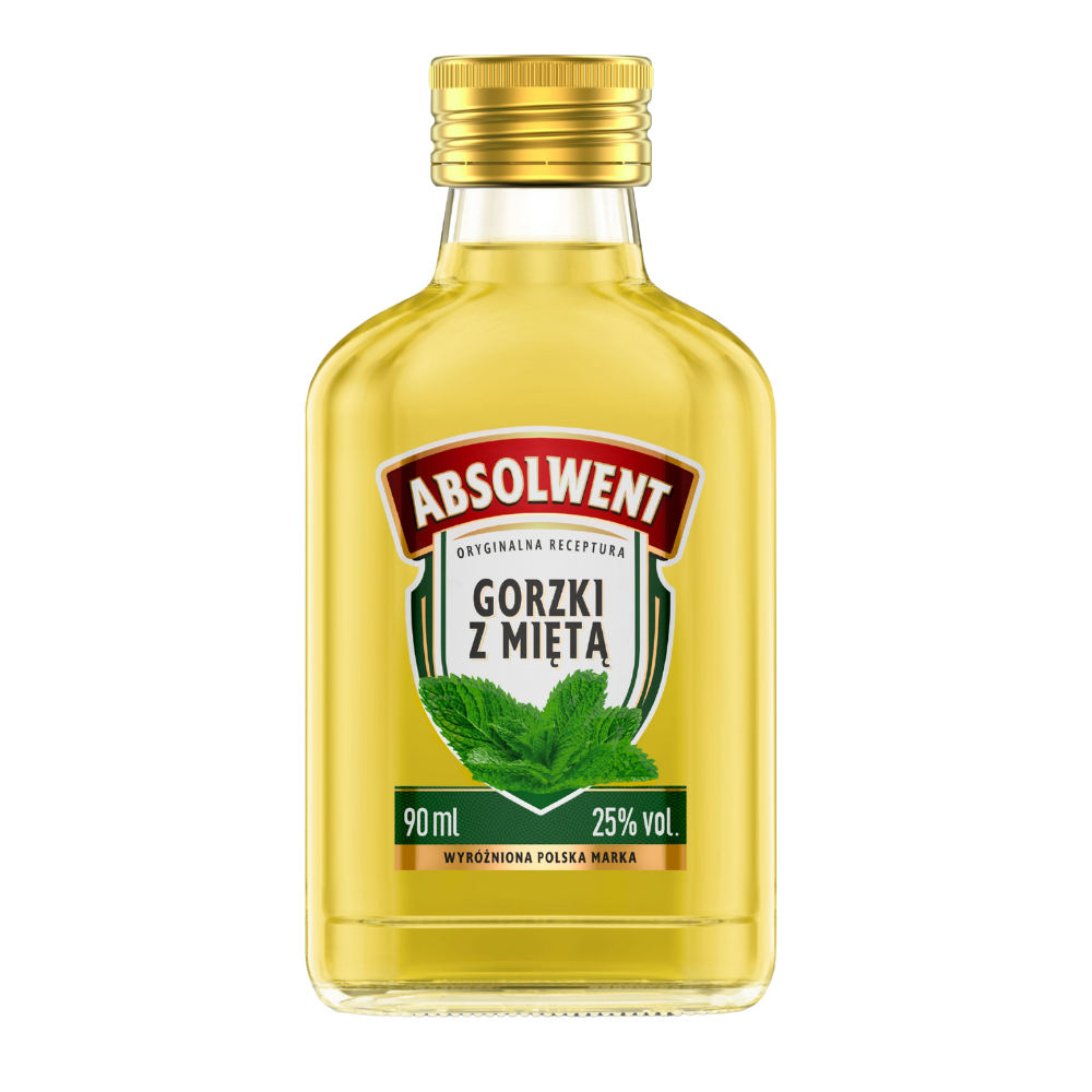 Likier Absolwent Gorzki z Miętą 25% 90 ml