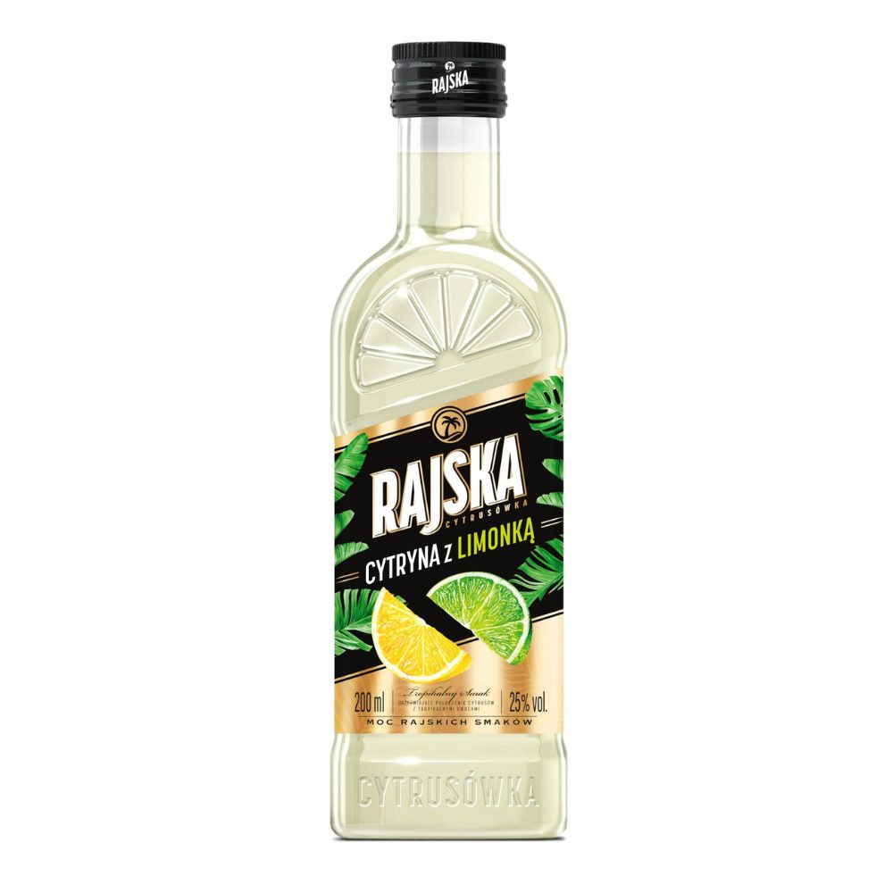 Wódka Rajska Cytryna z limonką 25% 200 ml