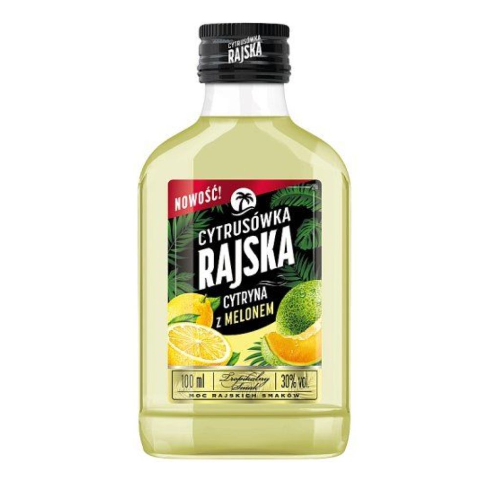 Wódka Rajska Cytrusówka Cytryna z melonem 30% 100 ml