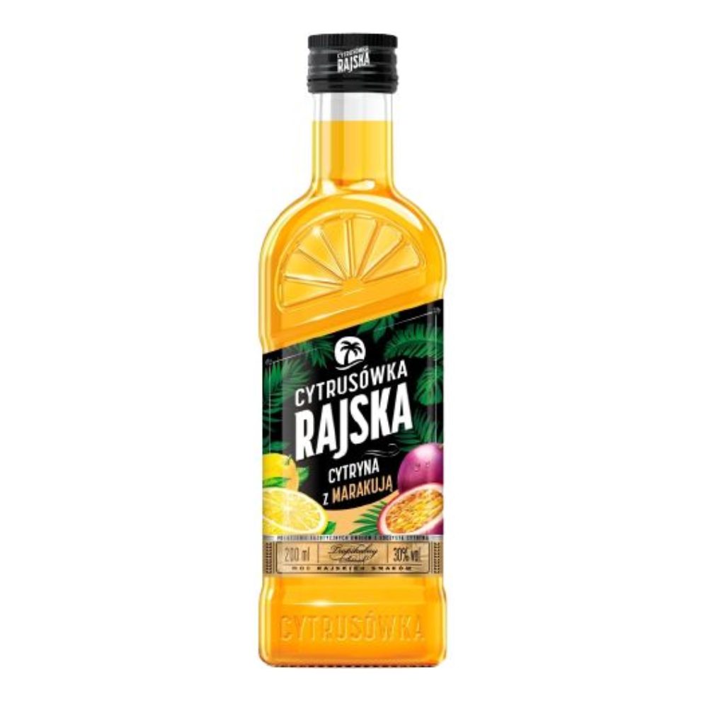 Wódka Rajska Cytrusówka Cytryna z marakują 30% 200 ml
