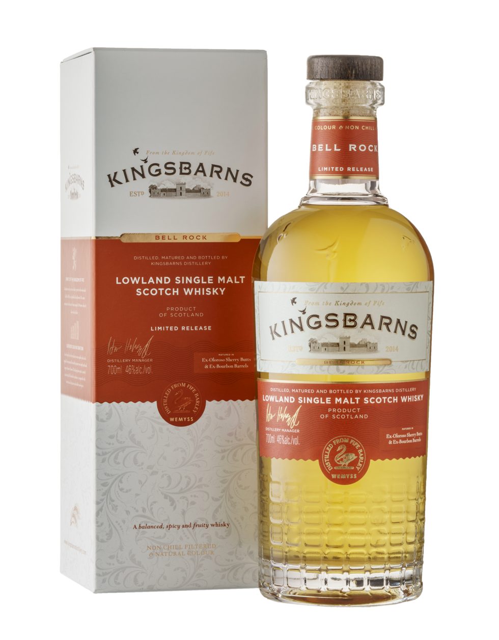 Whisky Kingsbarns BELL ROCK Lowland Single Malt Scotch Whisky 46%