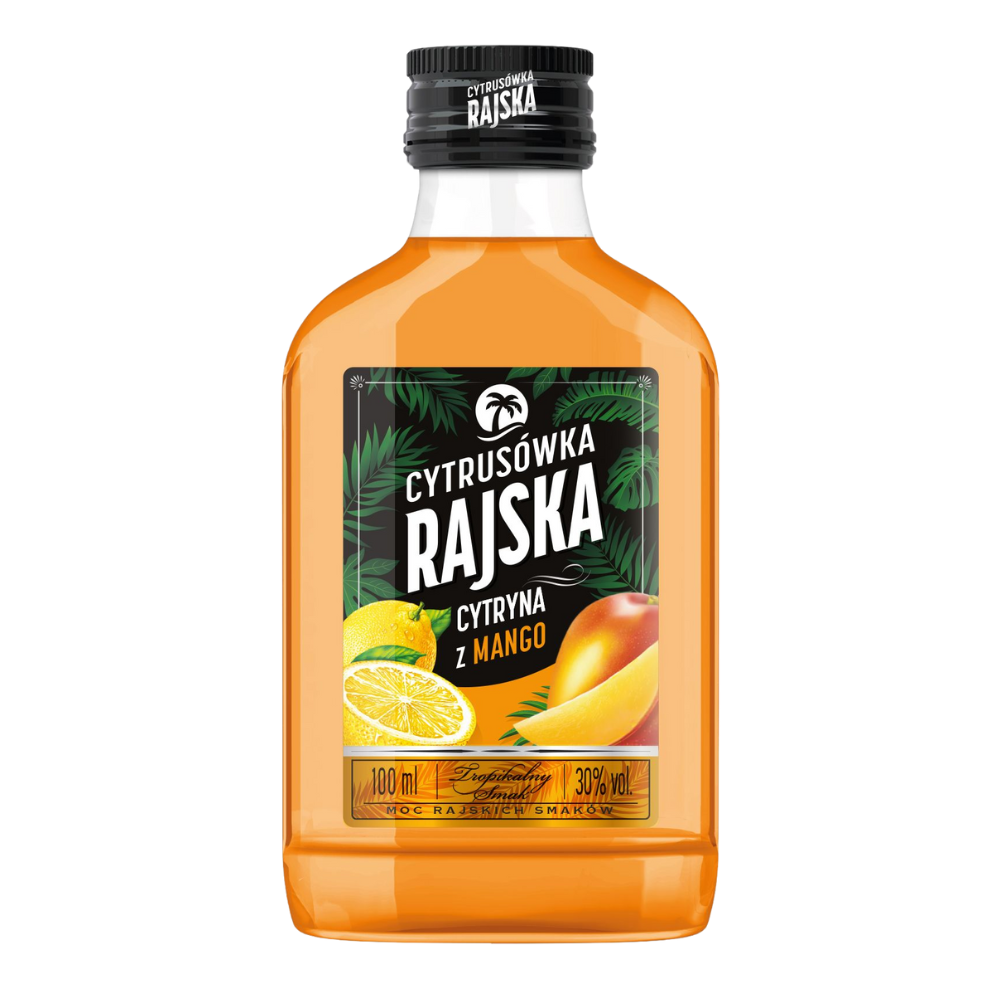 Wódka Rajska Cytryna z mango 25% 100 ml