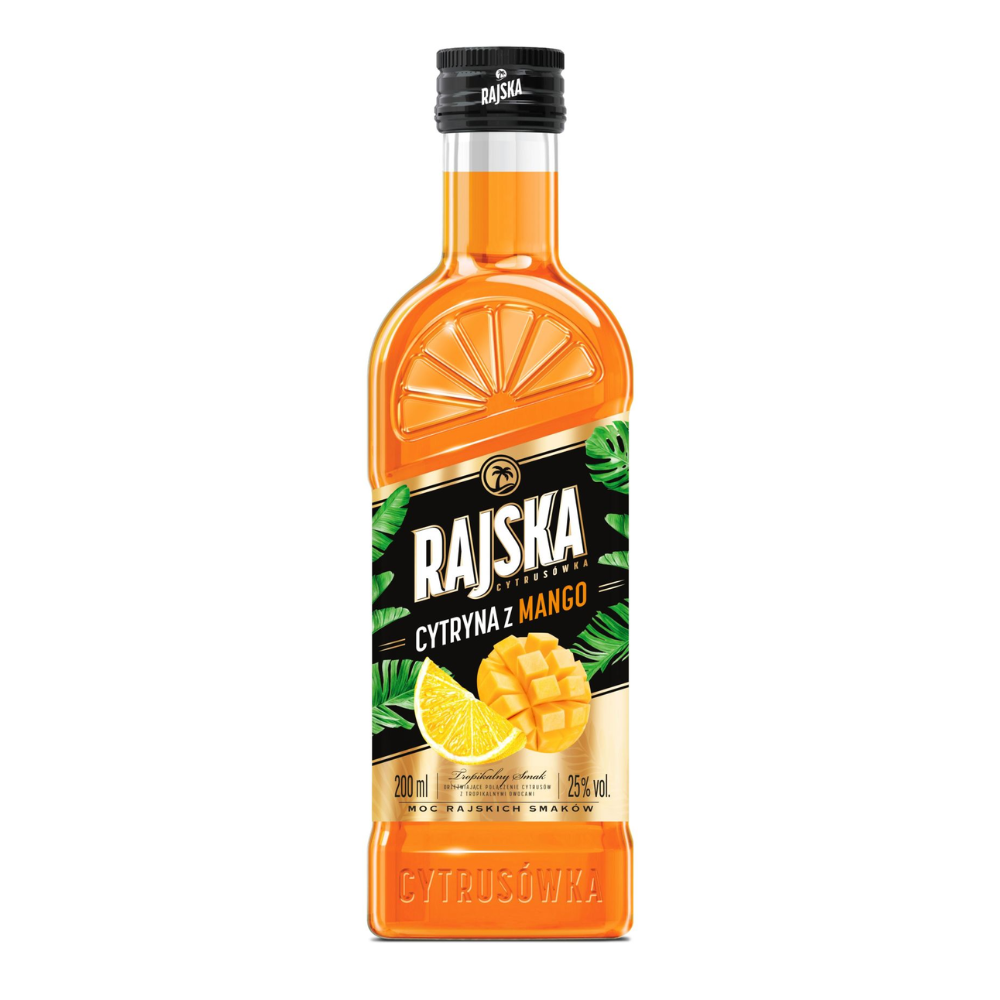 Wódka Rajska Cytryna z mango 25% 200 ml