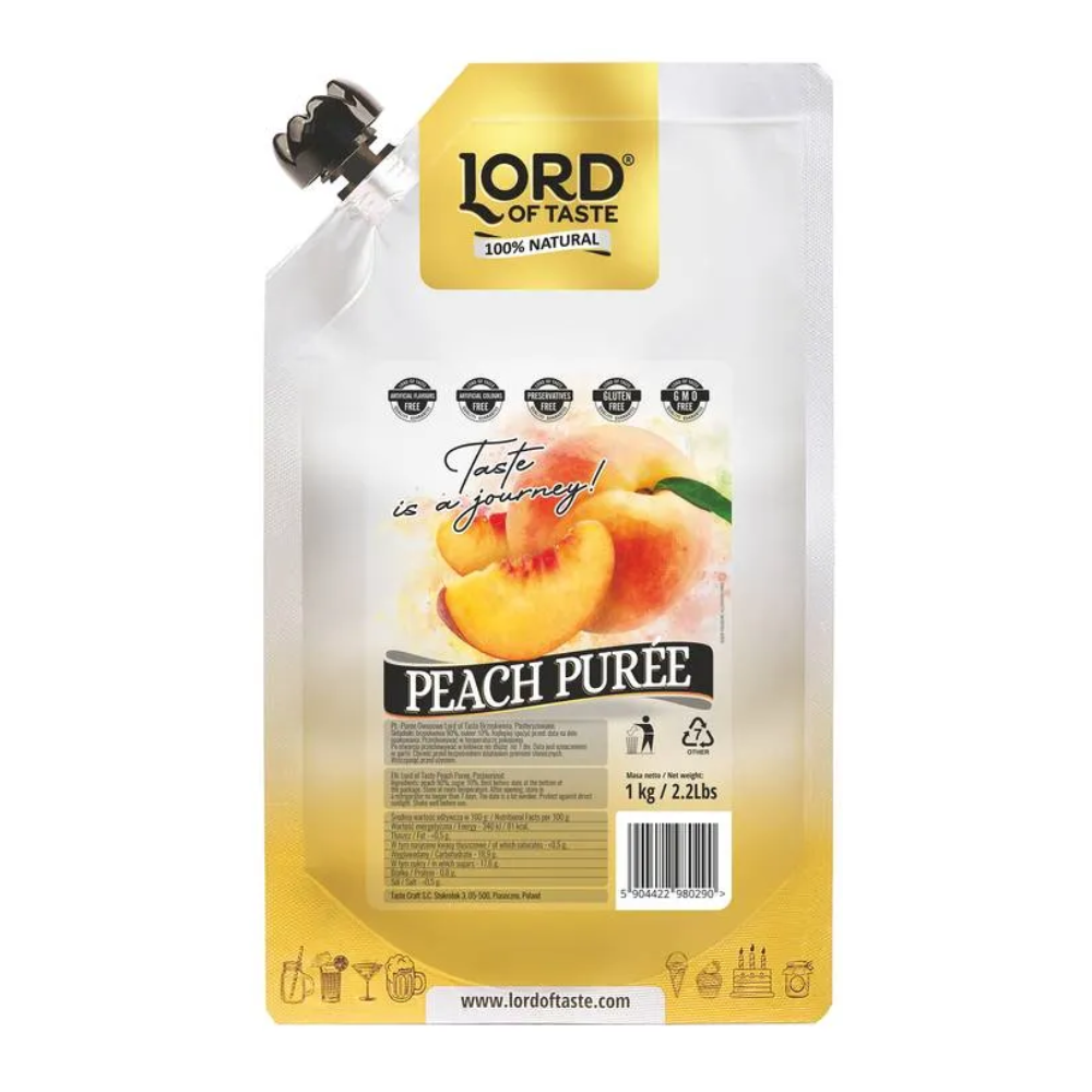 Puree Lord of Taste Brzoskwinia 1 kg