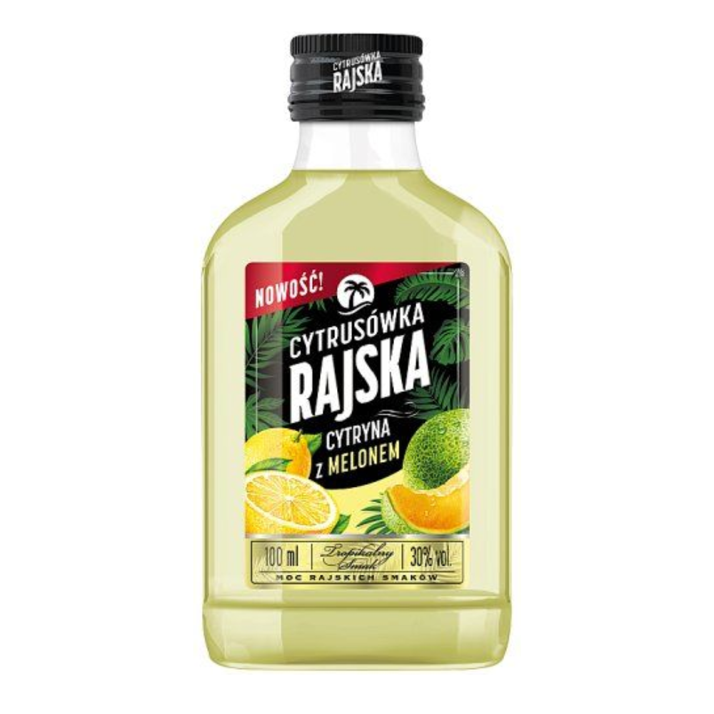 Wódka Rajska Cytrusówka Cytryna z melonem 30% 100 ml