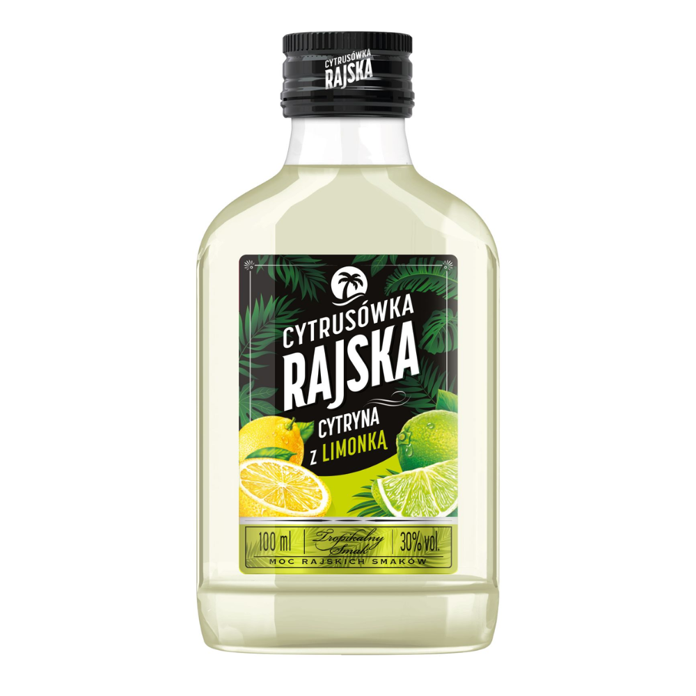Wódka Rajska Cytrusówka Cytryna z limonką 30% 100 ml