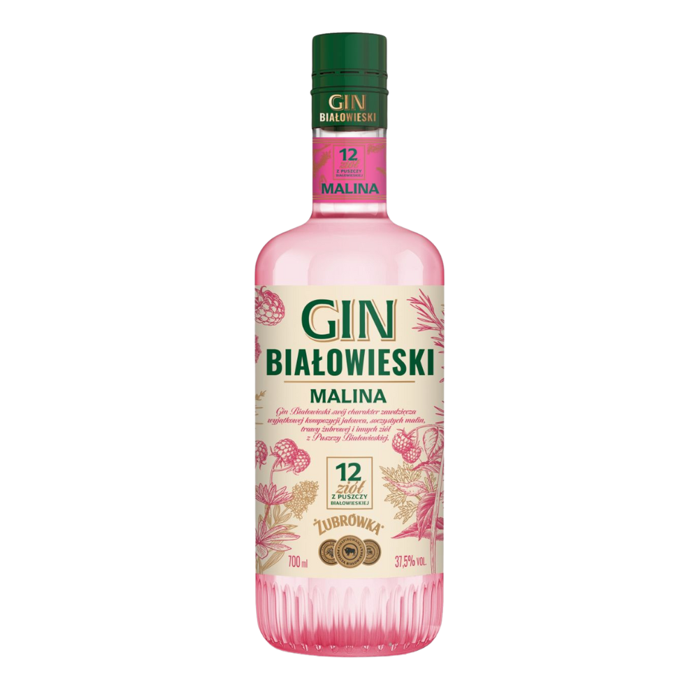 Gin Białowieski Malina 37,5% 700 ml