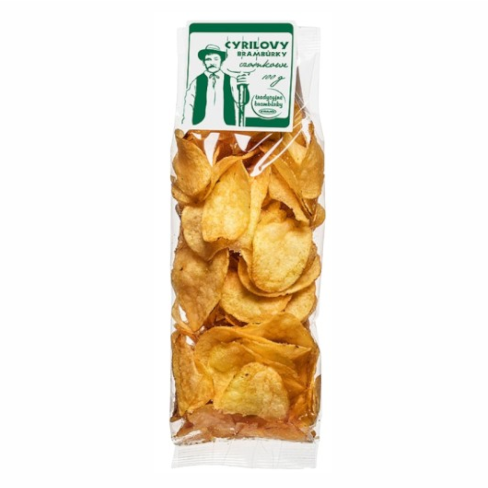 Chipsy Ziemniaczane Cyrilovy Bramburky czosnkowe 100 g