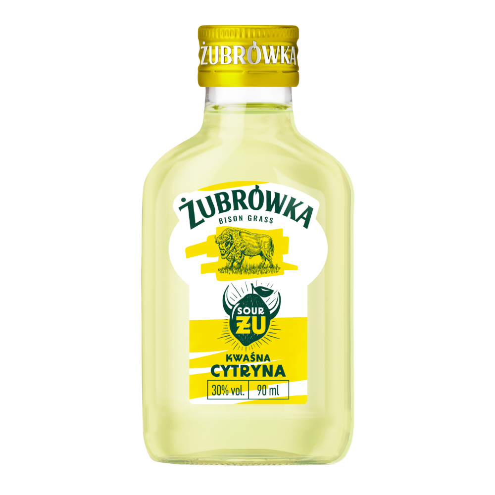 Wódka Żubrówka Sour ŻU Kwaśna cytryna 30% 90 ml