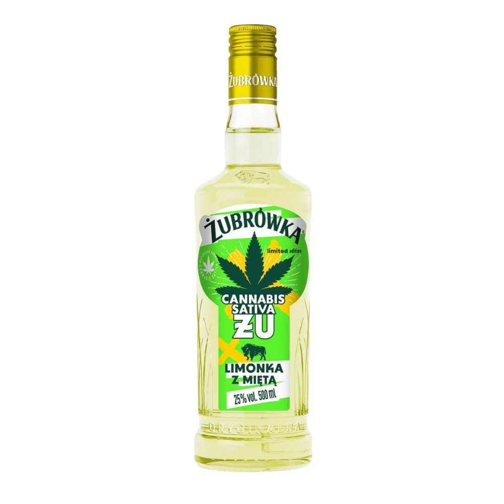 Wódka Żubrówka Cannabis Sativa ŻU Limonka i Mięta 25% 500 ml