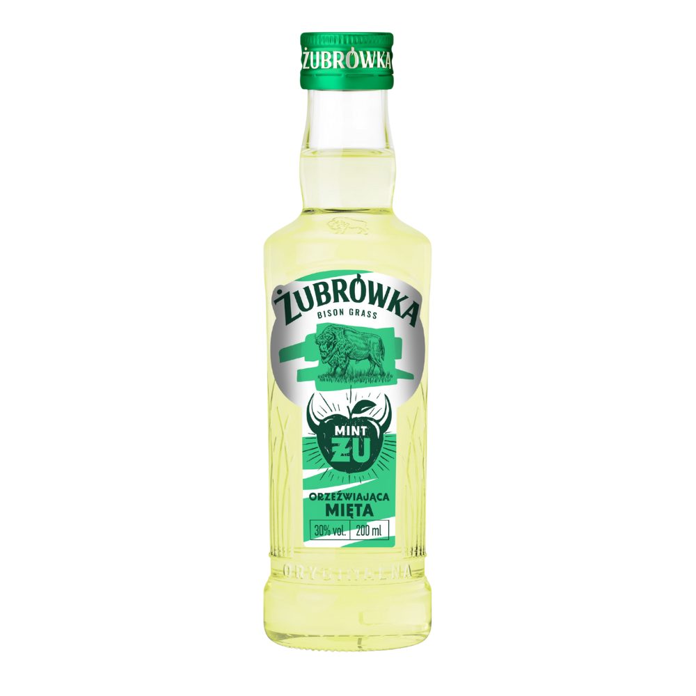 Wódka Żubrówka Mint ŻU Orzeźwiająca Mięta 30% 200 ml