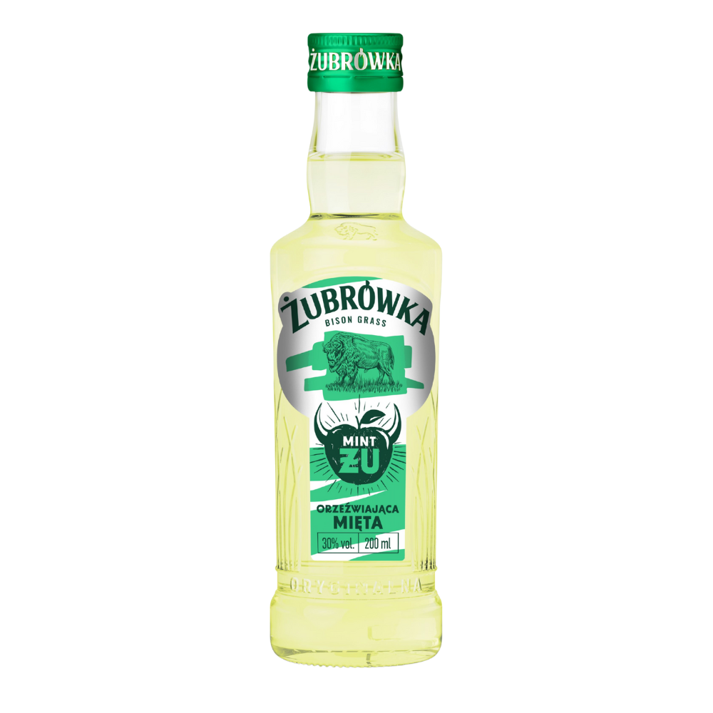 Wódka Żubrówka Mint ŻU Orzeźwiająca Mięta 30% 200 ml