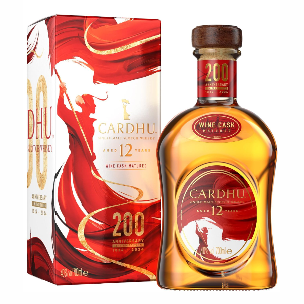 Whisky Cardhu 12YO Wine Cask 200th Anniversary 40% 700 ml kartonik