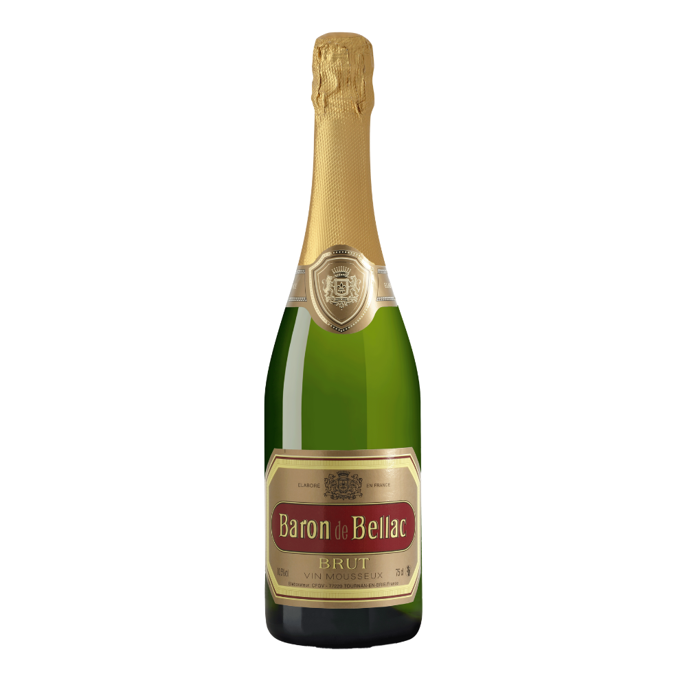 Wino Baron de Bellac Brut 10,5% białe wytrawne 750 ml