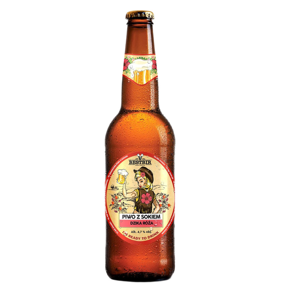 Piwo Browar Staropolski BestBir Dzika Róża 4,7% 500 ml