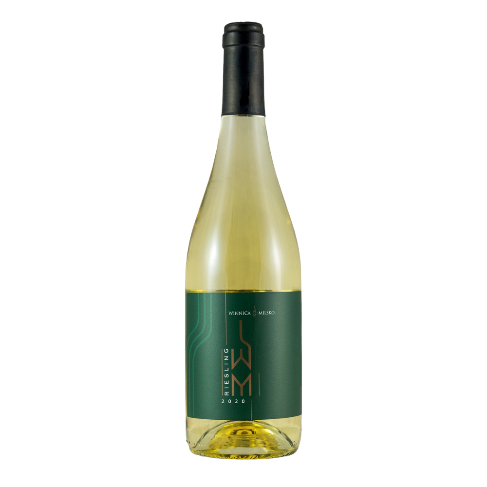 Wino Winnica Milsko Riesling 11,5% białe wytrawne 750 ml