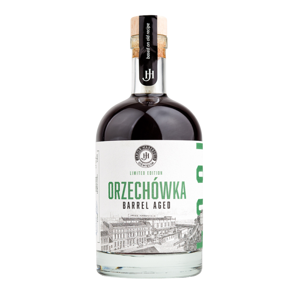 Likier Jakob Haberfeld Orzechówka Barrel Aged 36% 500 ml karton