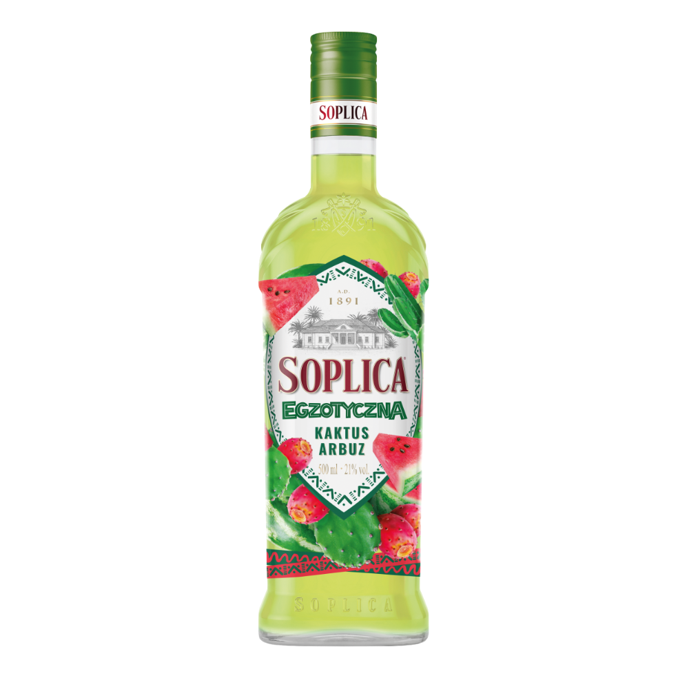 Likier Soplica Egzotyczna Kaktus Arbuz 21% 500 ml