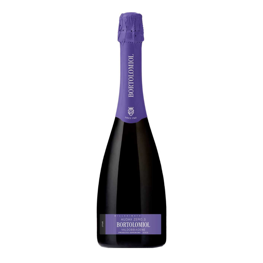 Wino Bortolomiol Audax Zero 3 Prosecco Valdobbiadene Extra Brut 11,5% białe wytrawne 750ml