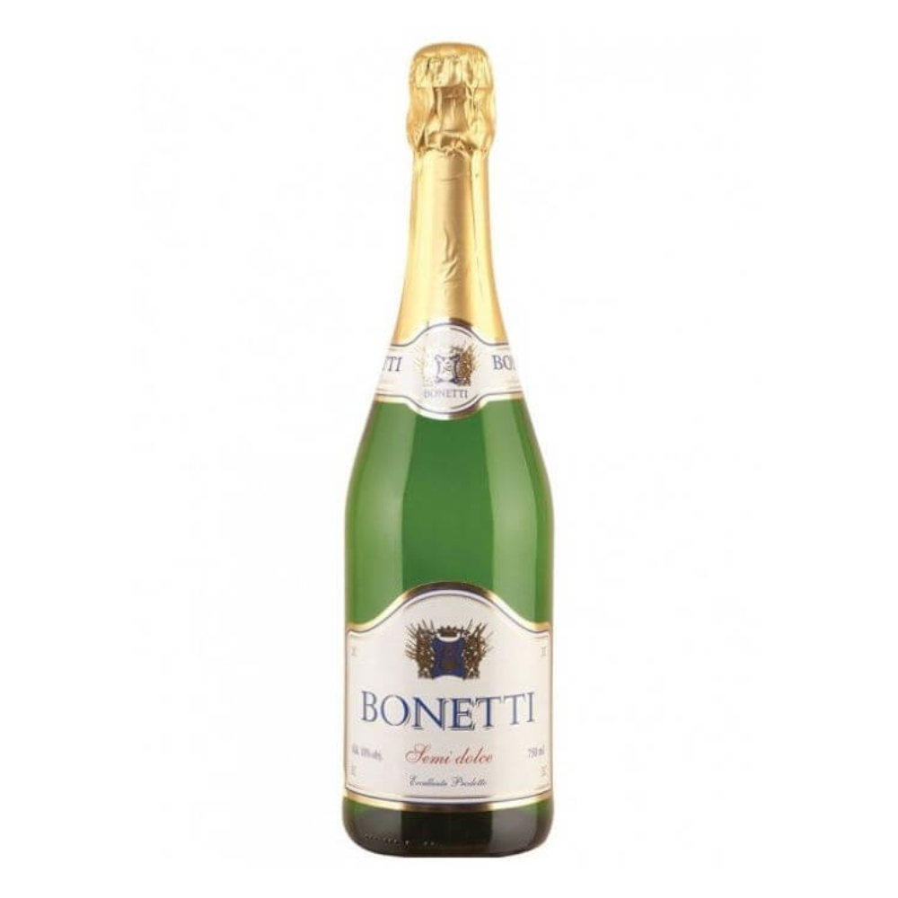 Wino Musujące Bonetti Wino Musujące Białe Półsłodkie 750 ml