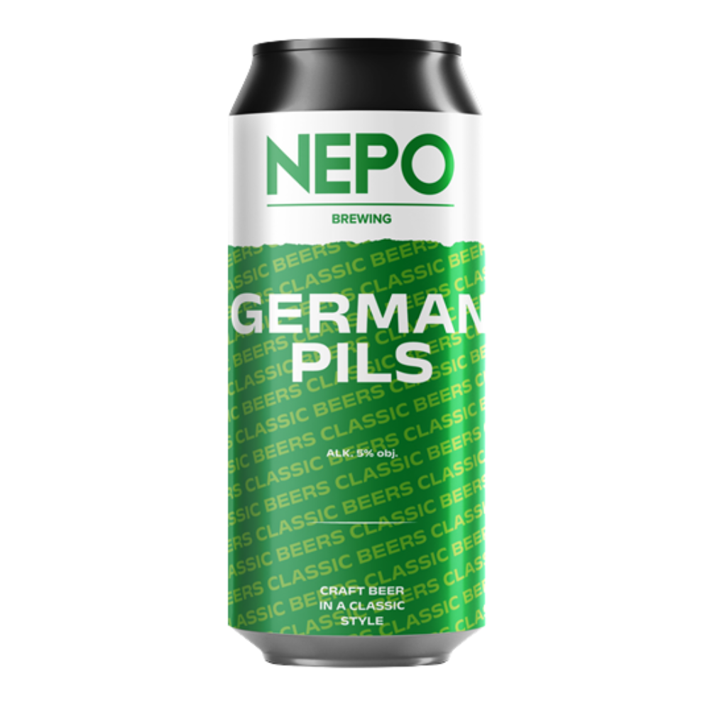 Piwo Nepomucen German Pils 4,9% 500 ml puszka