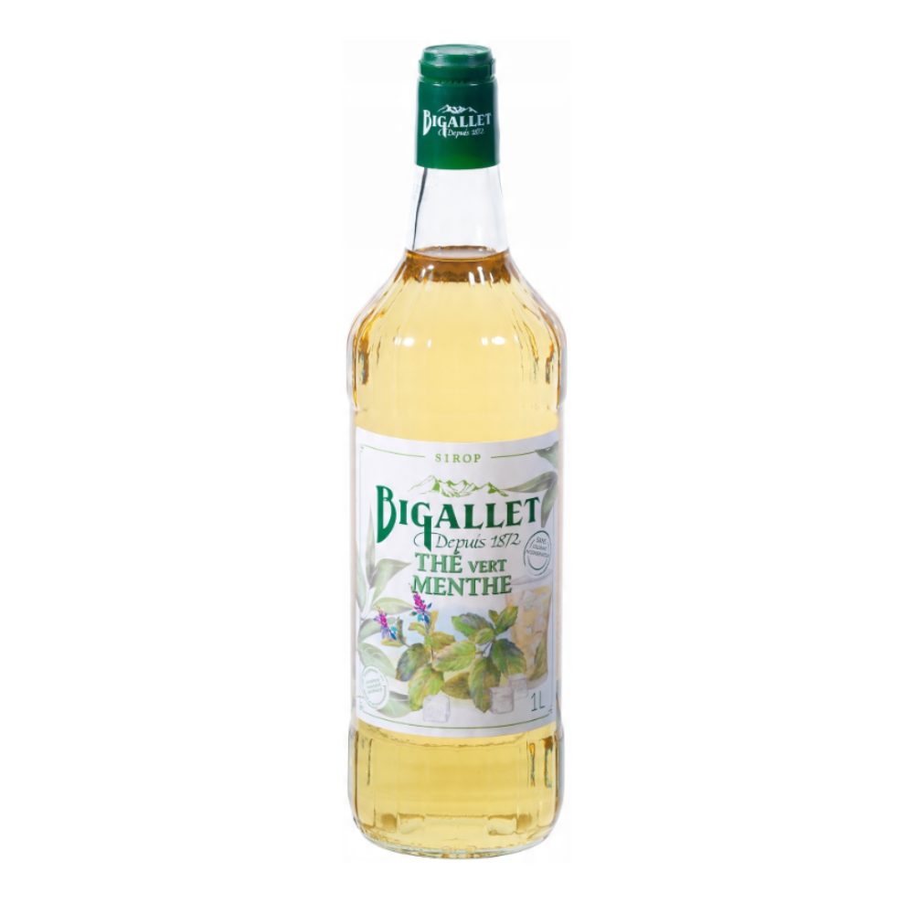 Syrop Bigallet Zielona Herbata z Mietą / Vert Menthe 1000 ml