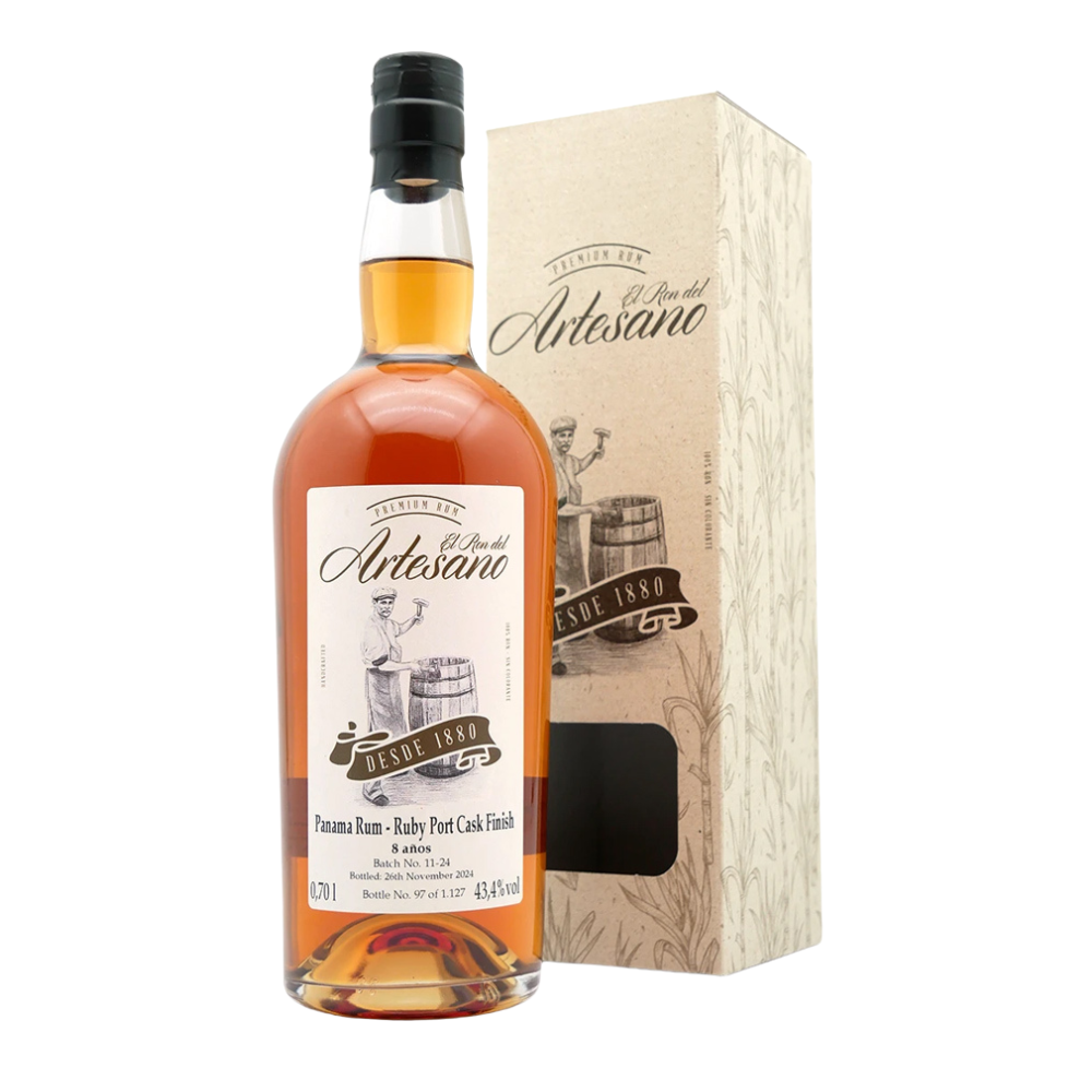 Rum El Ron Del Artesano 8 Anos Ruby Port Cask Finish 43,4% 700 ml