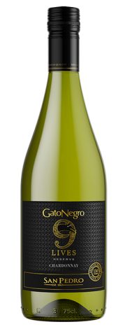 Wino Gato Negro 9 Lives Chardonnay 13% białe wytrawne 750 ml