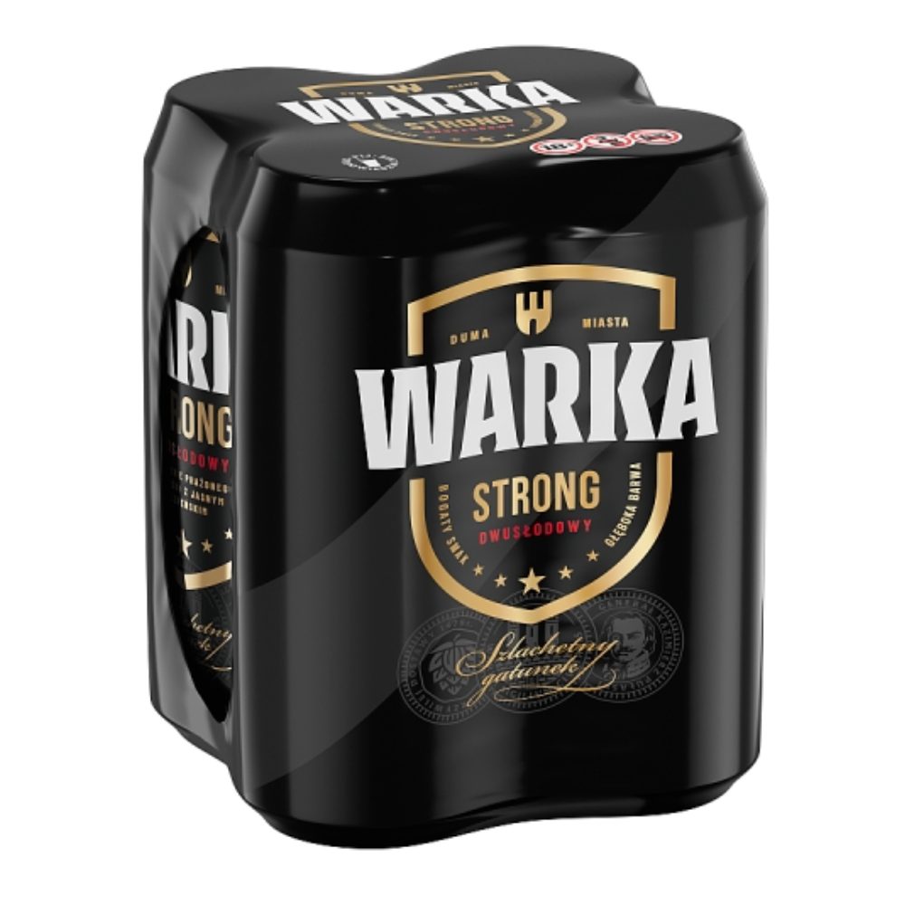 Piwo Warka Strong 6,3% 500 ml 4-pak puszka