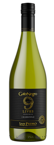 Wino Gato Negro 9 Lives Chardonnay 13% białe wytrawne 750 ml