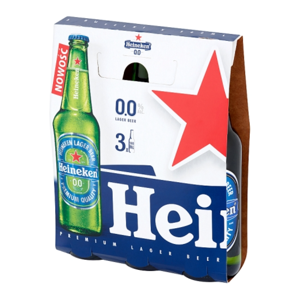 Piwo Heineken Bezalkoholowe 0% 500 ml 3-pak