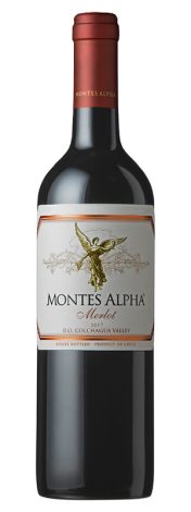 Wino Montes Alpha Merlot 14,5% czerwone wytrawne 750 ml
