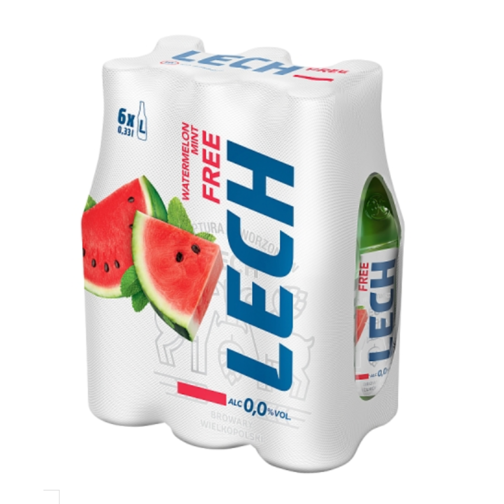 Piwo Lech Free Arbuz Z Miętą 6-Pak 0% 330 ml
