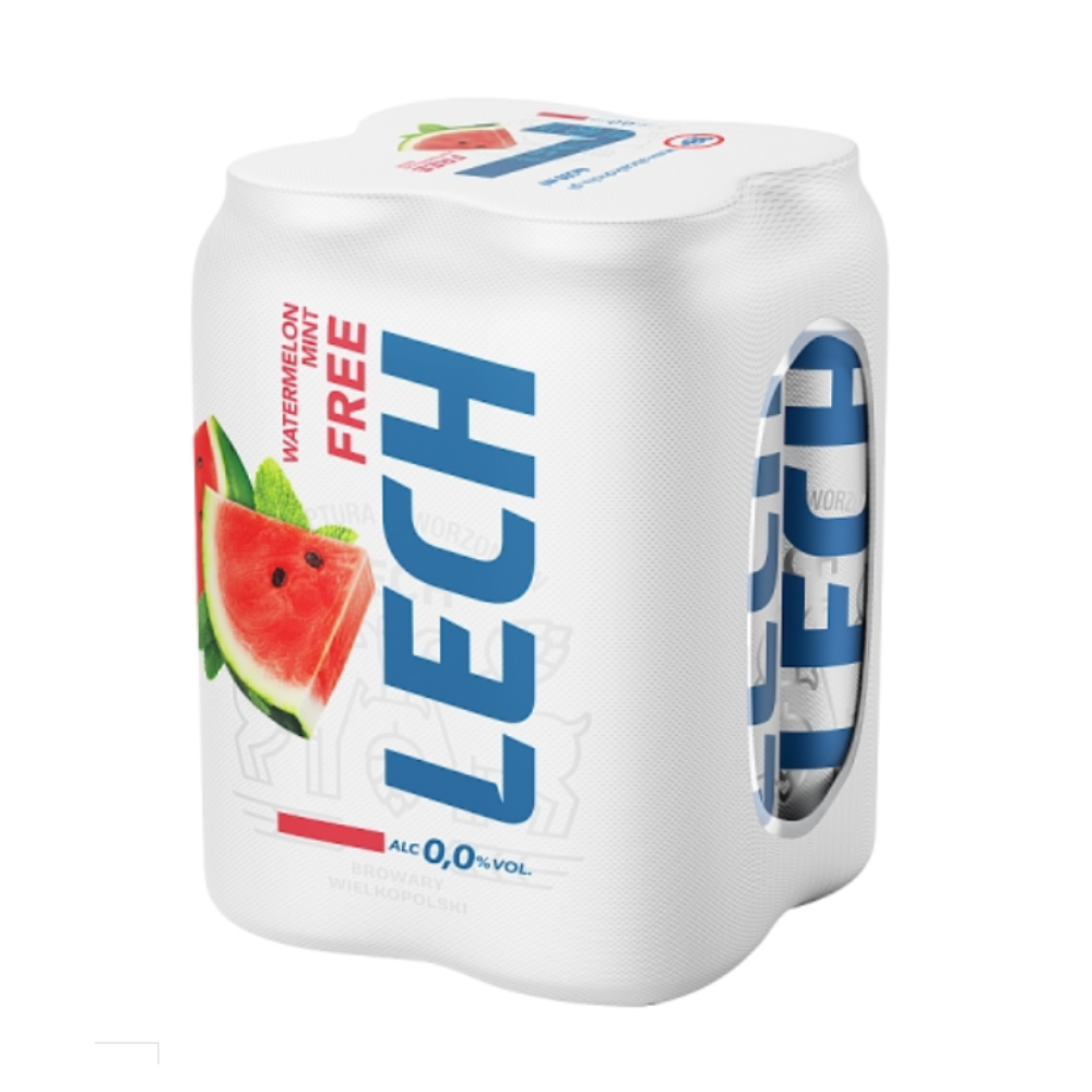 Piwo Lech Free Arbuz z Miętą 0% 4x500 ml Puszka