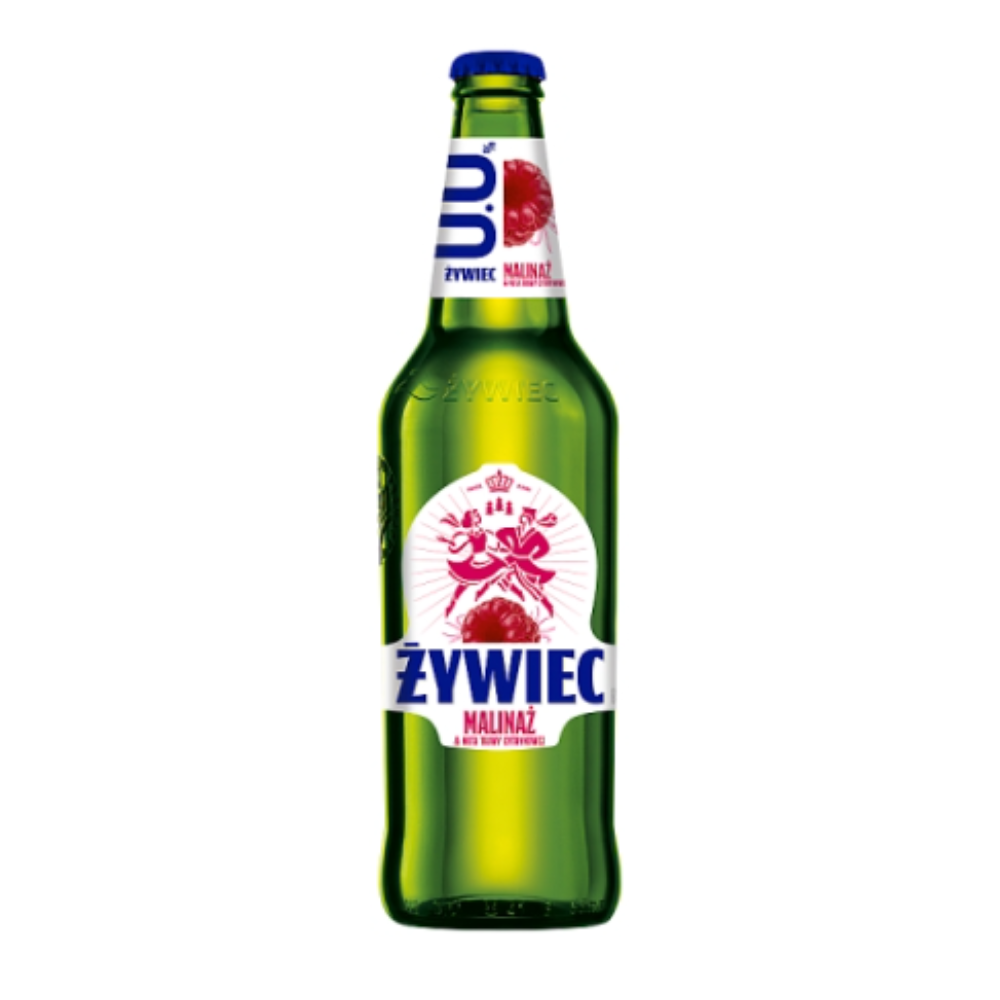 Piwo Żywiec Malinaż z nutą trawy cytrynowej Bezalkoholowe 0% 500 ml