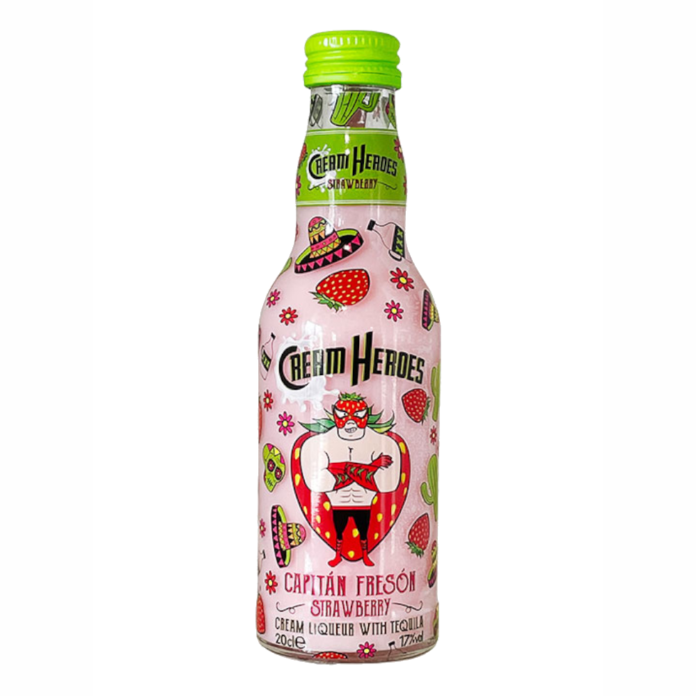 Likier Cream Heroes Strawberry 17% 700 ml