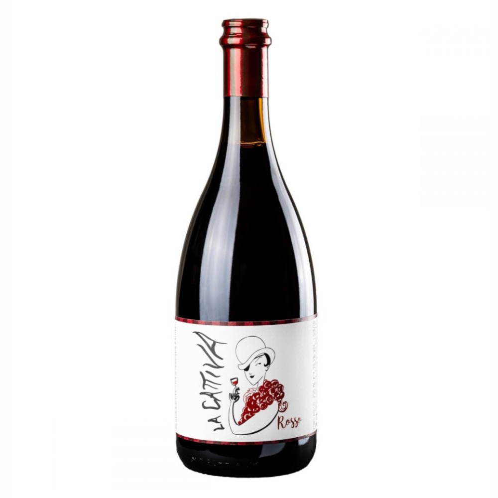 Wino Naturalne La Cattiva Rosso 11,5% czerwone wytrawne 750 ml