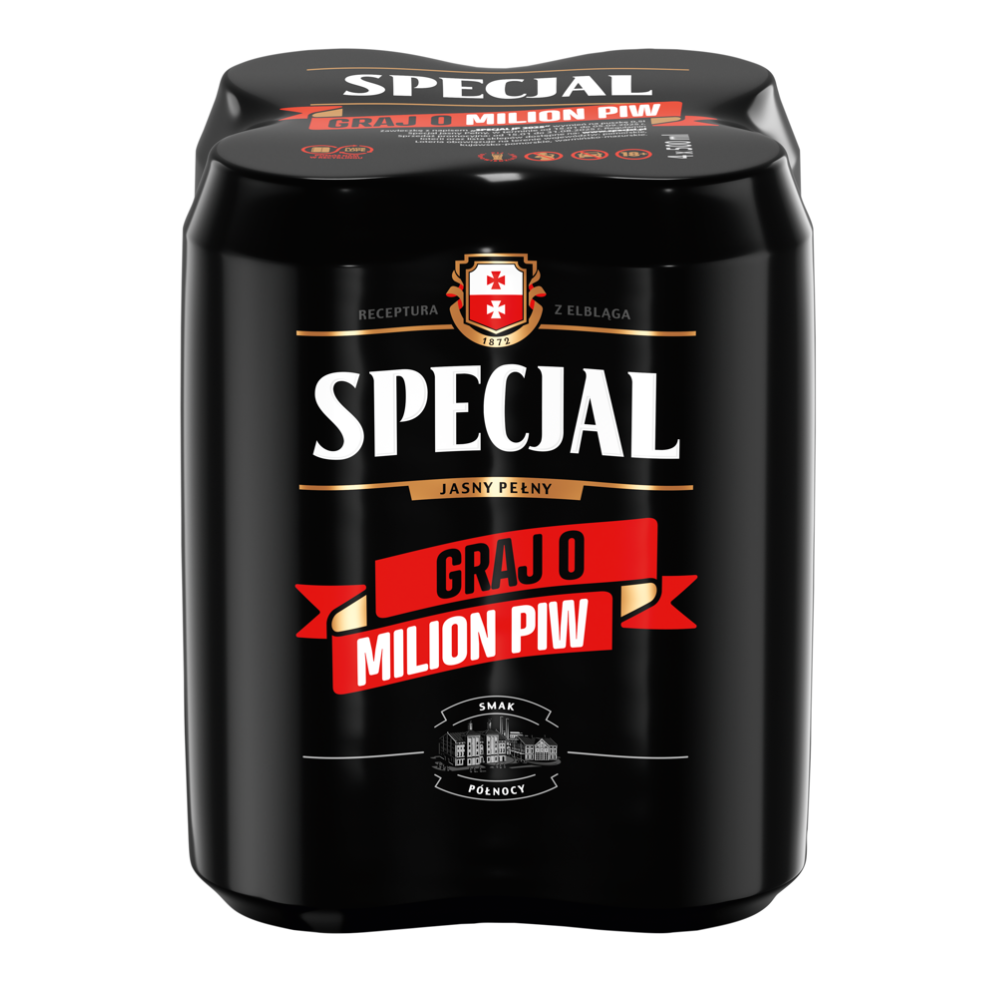 Piwo Specjal Jasne Pełne 5,8% 500 ml 4-pak puszka