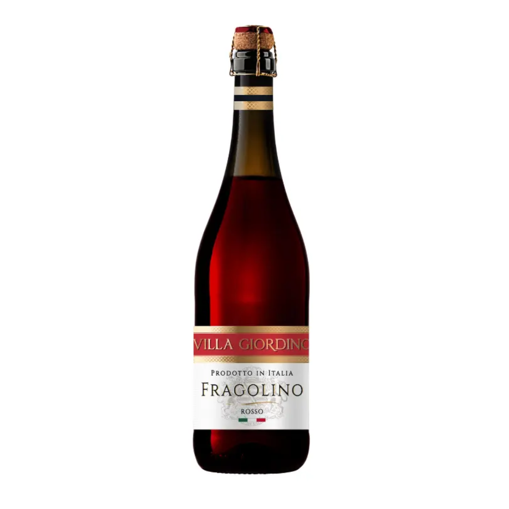 Wino Musujce Villa Giordino Fragolino Rosso 7% czerwone słodkie 750 ml